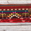 Red & Turquoise Southwestern alpaca couch throw