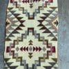 Cream and terracotta throw with geometric design