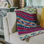 Fuchsia Native Print Blanket